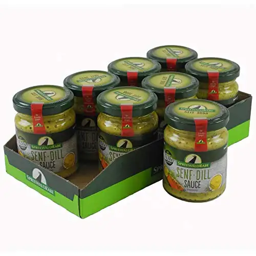 Senf-Dill Sauce mit Honig 8er Set (8 Gläser à 120 ml)