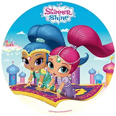 Generique - Shimmer and Shine Zuckerplatte 20 cm