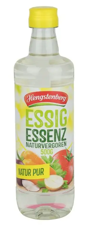 Essig Essenz naturvergoren 20% Säure 8x500 g Flasche