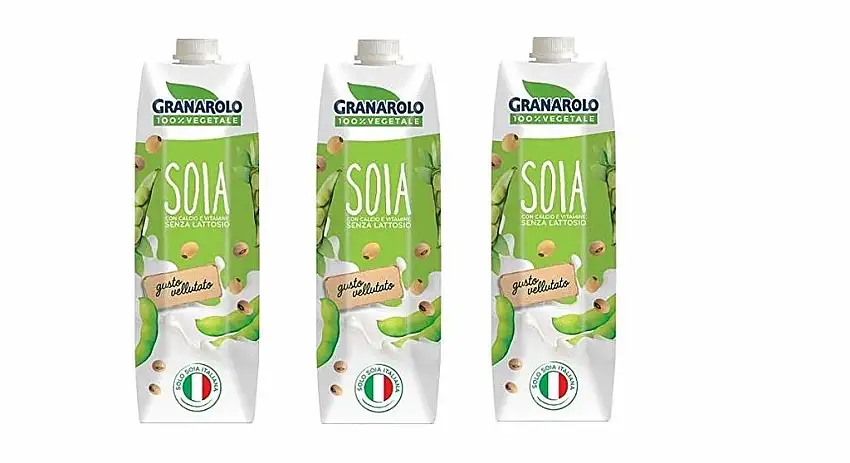 3x Granarolo Latte di Soia Vellutato 100% vegetale pflanzliche Sojamilch 1Lt Laktosefrei