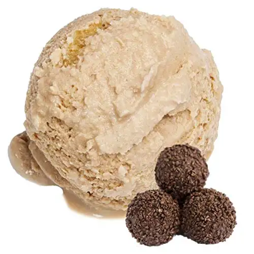 1 Kg Punschkugel Rumkugel Trüffel Geschmack Eispulver VEGAN - OHNE ZUCKER - LAKTOSEFREI - GLUTENFREI - FETTARM, auch für Diabetiker Milcheis Softeispulver Speiseeispulver Gino Gelati