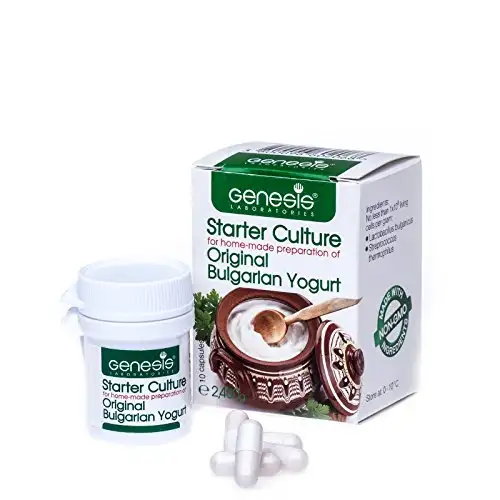 Bulgarian Starter Kultur für Traditionelen Joghurt - natürliches,organic - 10 Kapseln für 20 Liter