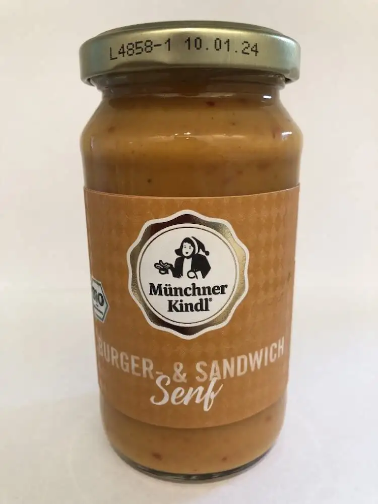Münchner Kindl Senf Bio Burger & Sandwich Senf Verbundartikel Adventskalender (6 x 90 ml)