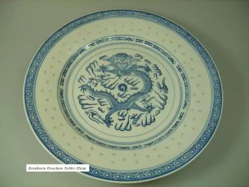 Teller flach aus Porzellan 26cm China Teller