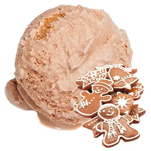 1 Kg Lebkuchen Geschmack Eispulver VEGAN - OHNE ZUCKER - LAKTOSEFREI - GLUTENFREI - FETTARM, auch für Diabetiker Milcheis Softeispulver Speiseeispulver Gino Gelati