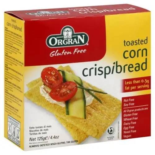 Orgran | Toasted Corn Crispbread | 1 X 125G