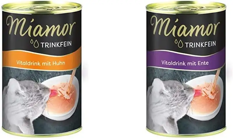 Miamor Trinkfein Vitaldrink 24x135ml, 1er Pack (1 x 135 Grams) & Trinkfein- Vitaldrink mit Ente, 24er Pack (24 x 135 g)