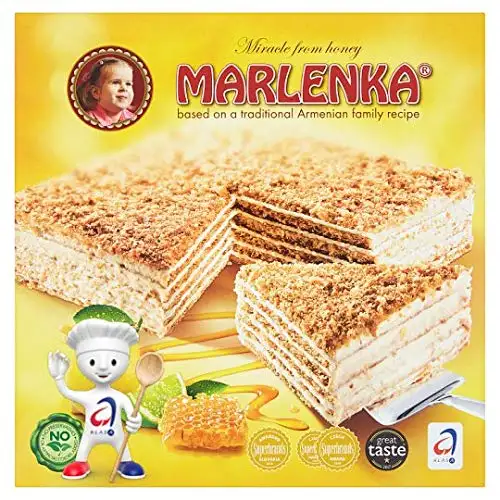 Honig - Zitrone Torte Marlenka
