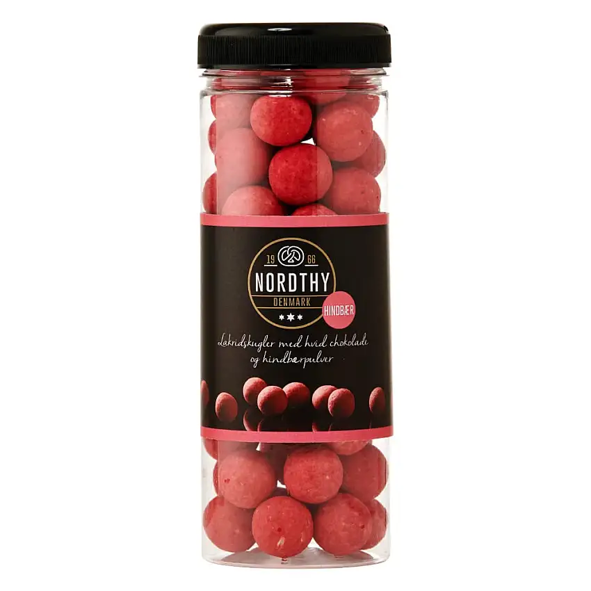 Nordthy Schokoladen Lakritz Kugeln mit Himbeer 300g