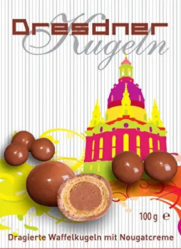 Dresdner Kugeln, Waffelkugeln Nougatcreme 2x100g Citykugeln