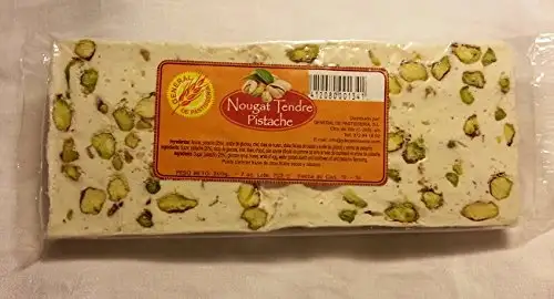 Weicher weißer Nougat mit Pistazien, 200 g, 2 Stück