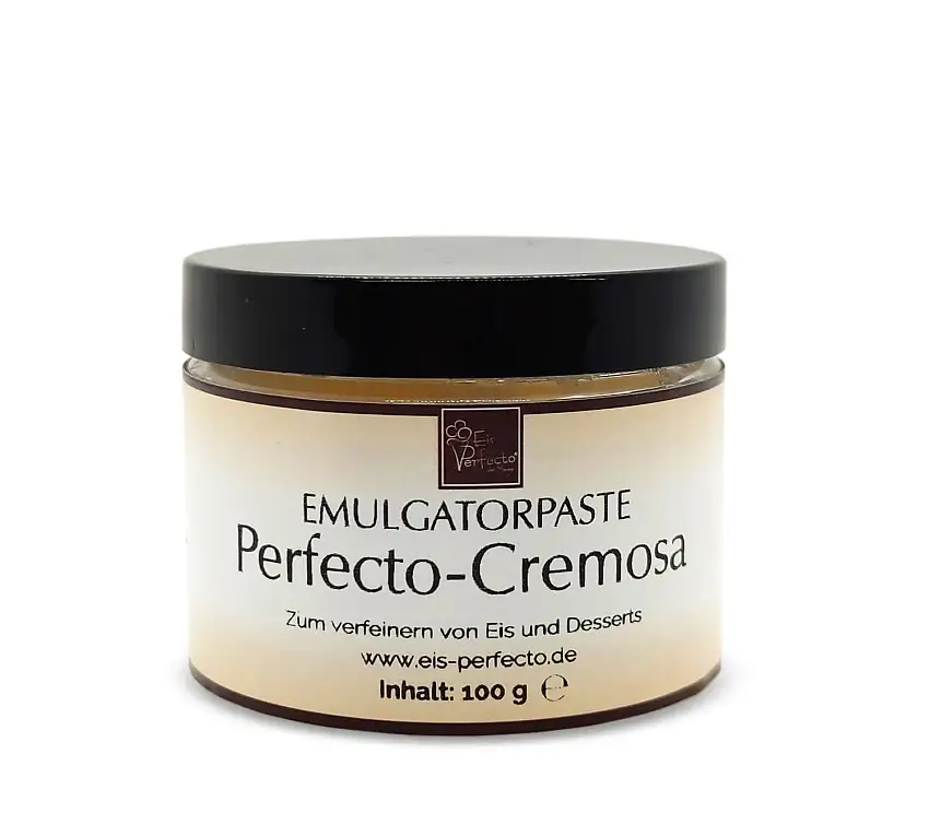 CREMOSA EMULGATORPASTE für besonders cremiges, zartes und leckeres selbstgemachtes Speiseeis│ Für alle Eissorten geeignet │ Traumhafte Textur │ Inhalt 100 g