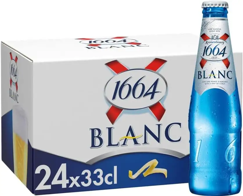 24x Kronenbourg 1664 Blanc Weißbier mit Citrus 5% Alc. aus Frankreich
