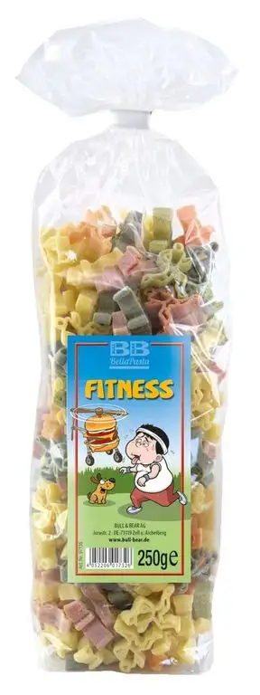 Bunte Läufer-Nudeln Pasta Fitness (250 g) für Jogger und Sportler aus deutscher Manufaktur