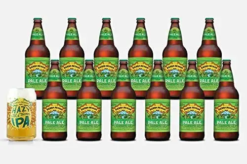 Sierra Nevada Brewing Co. Pale Ale Paket 12x 0,355l Flasche Einweg, 5,6% Vol. Alc.+ Glas