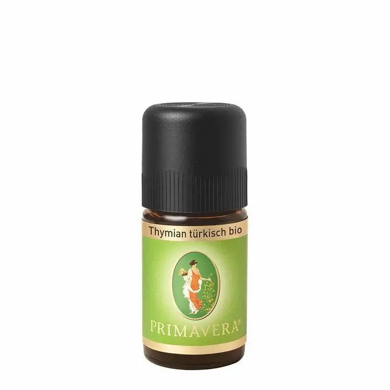 PRIMAVERA Ätherisches Öl Thymian türkisch bio 5 ml - Aromaöl, Duftöl, Aromatherapie - kräftigend, aktivierend, anregend - vegan