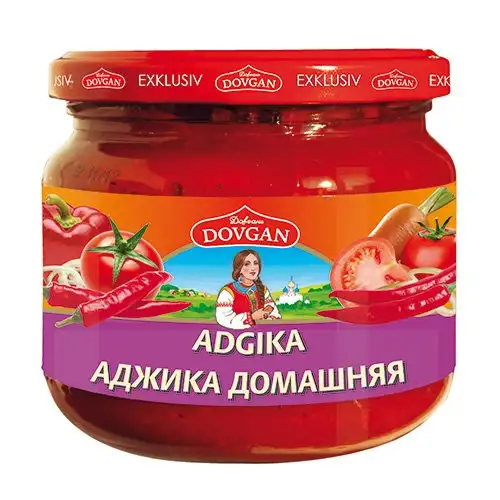 Dovgan Scharfe Paprika-Sauce "Adgika", 380 ml