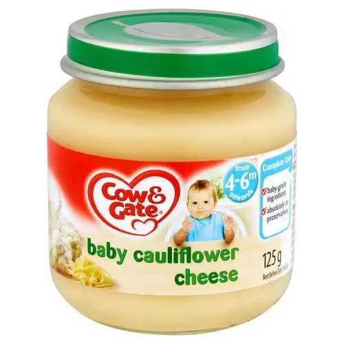 Cow & Gate - Baby Food 4-6 Months - Baby Cauliflower Cheese - 125g (Case of 6)