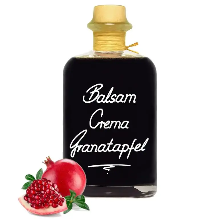 Balsamico Creme Granatapfel 0,5L 3%Säure mit original Crema di Aceto Balsamico di Modena IGP