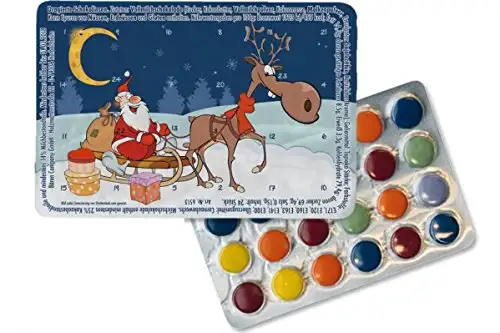 Kleinster Adventskalender der Welt "Geschenkeschlitten", Kalender Weihnachtskalender