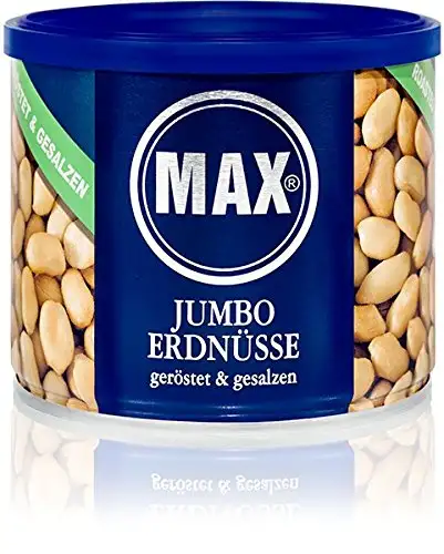 MAX JUMBO ERDNÜSSE - geröstet & gesalzen (6er Karton)