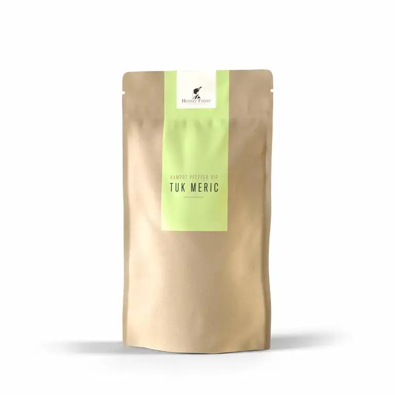 Hennes Finest BBQ Gewürzmischung "TUK MERIC" (100g) - BBQ Gewürz aus Kambodscha (schwarzer Kampot Pfeffer, Kokosblütenzucker und Fleur de Sel), für Barbecue Marinade, BBQ Rub, Grill Dip etc.