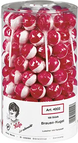 Küfa Brause-Kugel-Lutscher 100 Stück 1.7 kg, 1er Pack (1 x 1.7 kg)