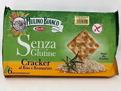 3x Mulino Bianco Crackers Reis und Rosmarin glutenfrei Salzgebäck 200g gesalzen