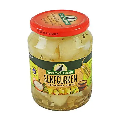 Senfgurken von SpreewaldRabe (720 ml Glas)