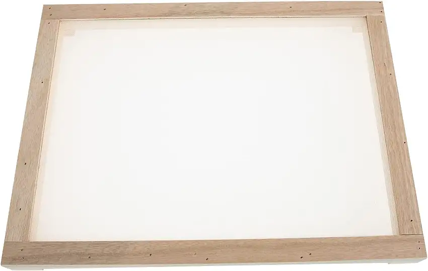 DEPILA Holzgitter-Trockennetz: Meeresfrüchte-Trockennetz, Kräuter-Trockengestell, Kunststoff-Fischtrockner, Fischnetz for Garnelen, Fisch, Obst, Gemüse, Kräuter-Trocknungswerkzeuge, 30 cm x 40 cm Plat