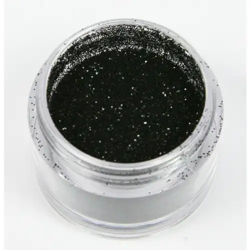 Schillerndes Dekorations Glitzer: Funkelndes Schwarz / Holly Cupcakes Decorating Glitter: Black