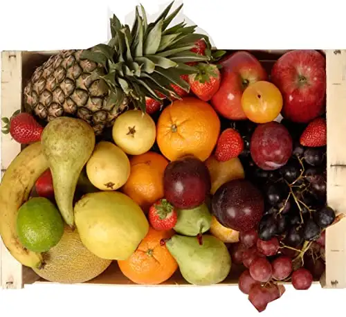 Frischer Obstkorb – frische Obstbox mit einer gesunden Auswahl an reifem Saisonobst - Vitamine und 100% plastikfreies Regionalobst vom Hamburger Markt - Leichtkoch- und Küchentauglich (6kg)