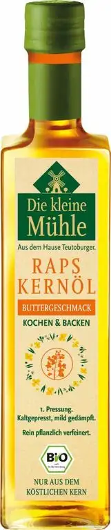 Teutoburger Ölmühle Bio Kl. Mühle Raps-Kernöl BUTTERGESCHMACK 500ml (1 x 500 ml)
