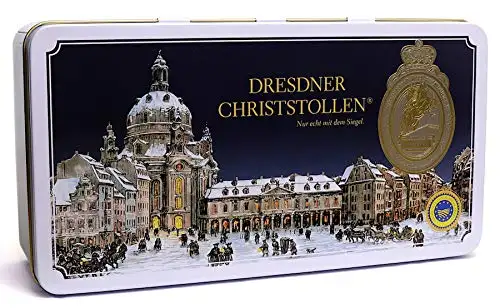 750g Original BIO Dresdner Christstollen - der leckere Stollen aus Dresden als edles Weihnachtsgebäck - perfekt als Geschenk