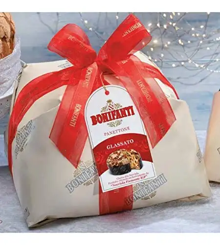 Bonifanti - Traditioneller handwerklicher Panettone mit Mandeln und Haselnüssen, die 1 kg bereifen