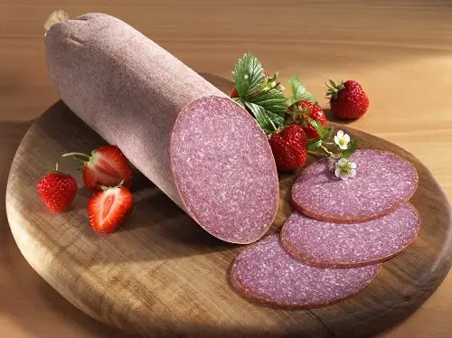 Schweinefleisch-Bauernhaus-Mettwurst, Stück ca. 400g