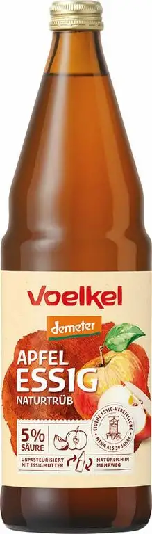 Voelkel Bio Apfelessig, naturtrüb, demeter (2 x 750 ml)