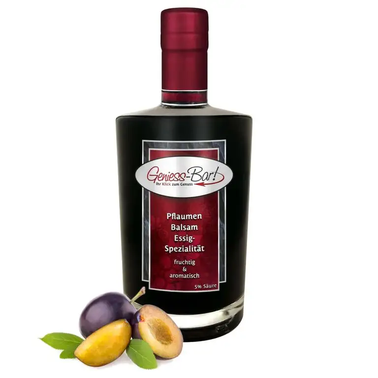 Pflaumen Balsam Essig 0,35L sehr sämig konzentriert u. mild 5% Säure
