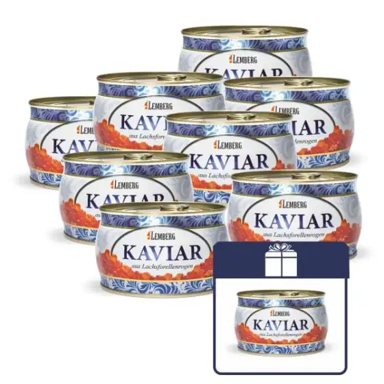 Lachsforellen - Kaviar, 8+1, 400g