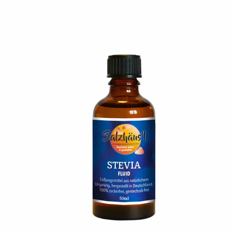 STEVIA Fluid SALZHÄUS`L 50 ml / Stevia in flüssiger Form / natürliches Süßungsmittel / Premiumqualität / Zuckerersatz