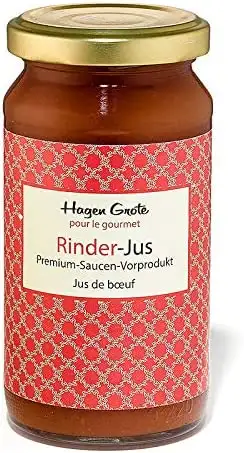 Hagen Grote Rinderjus, 3 x 200 ml, hochkonzentrierter Fleischsaft aus handwerklicher Fertigung, für aromatische Fleischsaucen