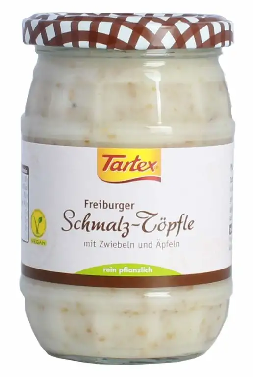 Tartex - Freiburger Schmalz-Töpfle mit Zwiebeln & Äpfeln - vegan, Bio - 150g