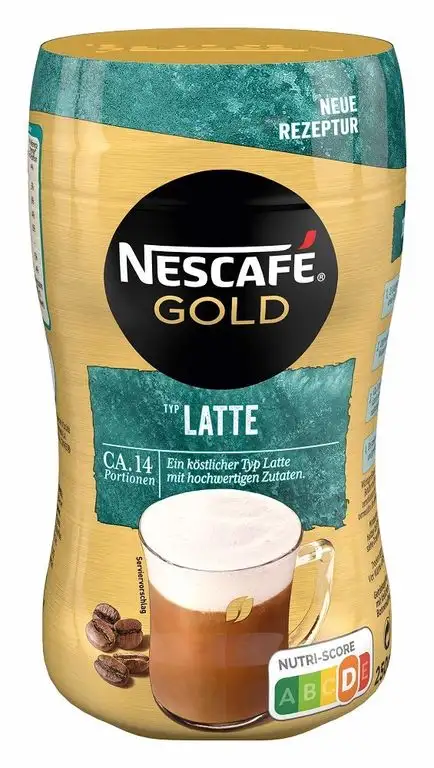 NESCAFÉ Gold Typ Latte, Getränkepulver aus löslichem Bohnenkaffee, koffeinhaltig, 1er Pack (1 x 250g)