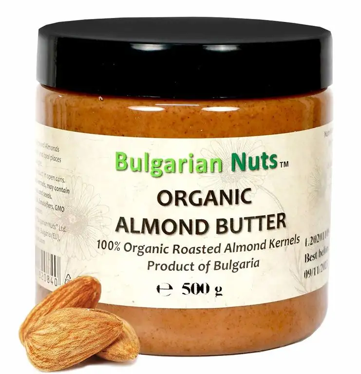 500 g Bio Mandel Butter, Frei von - Gluten, Zusätze, Salz, Zucker, Palmfett