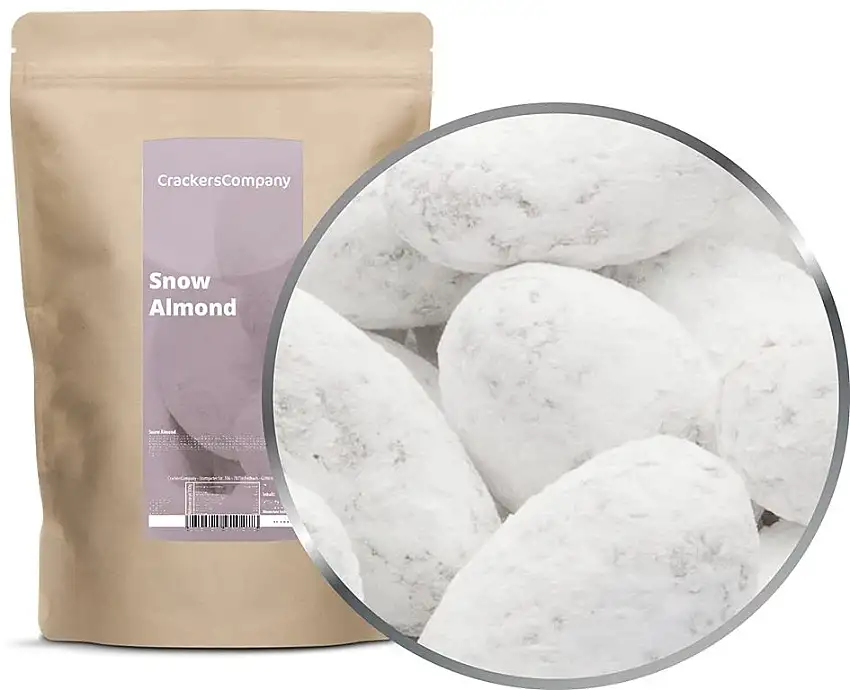 1 x 550g Schokomandeln mit Puderzucker Vollmilchschokolade mit Mandel vegetarisch