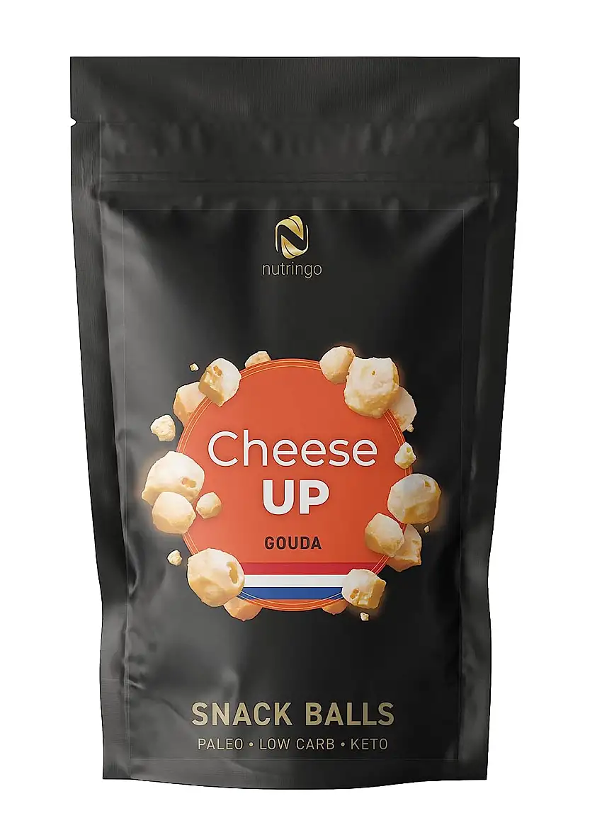 Nutringo Cheese Up – 3 x 125g Gouda Keto Snack, 100% Käse Low Carb Lebensmittel, Paleo – Gesunde Snacks – vegetarisch, glutenfrei – geeignet für Diabetiker – Protein Chips – ohne Zucker…
