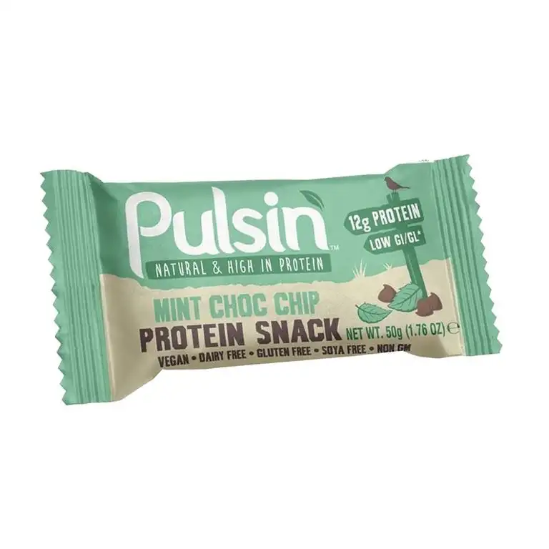 Pulsin' | Mint Choc Chip Protein Bar | 5 x 50g