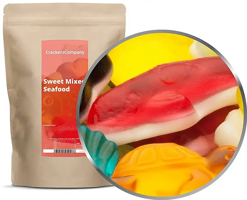 1 x 700g Fruchtsaftgummi Meerestiere mit dem fruchtigen Geschmack der Tropen glutenfrei laktosefrei