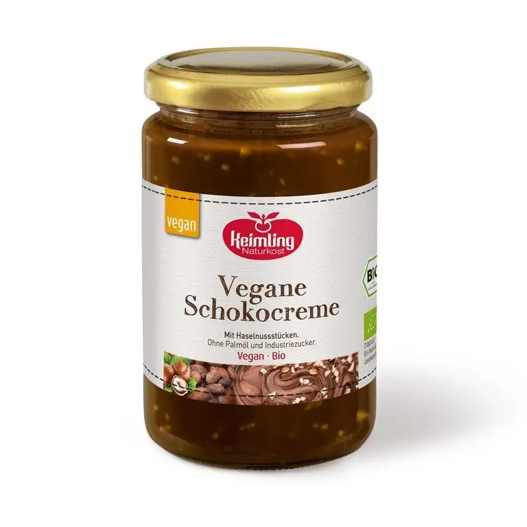 Bio - Vegane Schokocreme von Keimling Naturkost - Glas 350g - Hergestellt in Italien