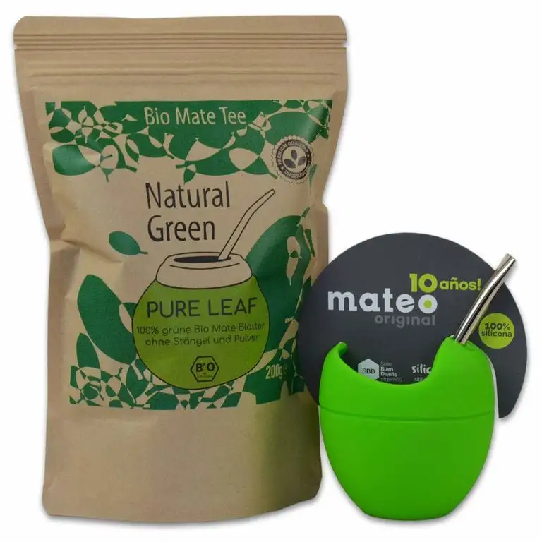 Starterset Delicatino Premium Matee Natural Green 200g + Mate Mateo ORIGINAL – grün